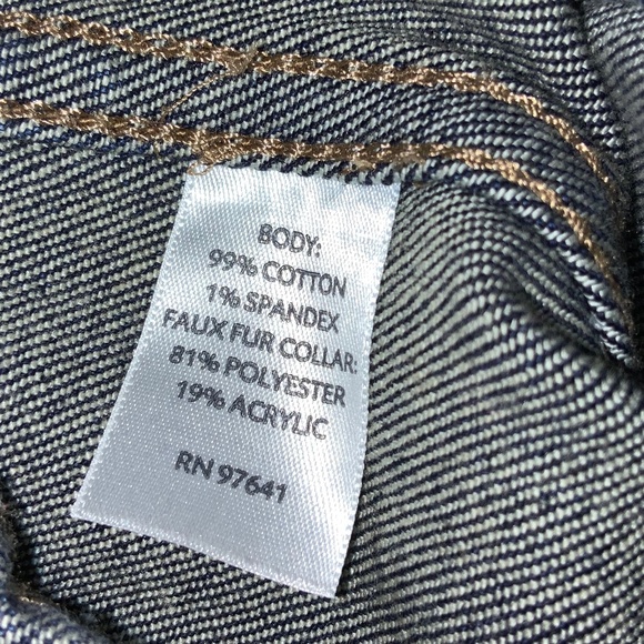 J. Jill stretch button front denim vest Sz  M dark wash trucker styling - Picture 5 of 5